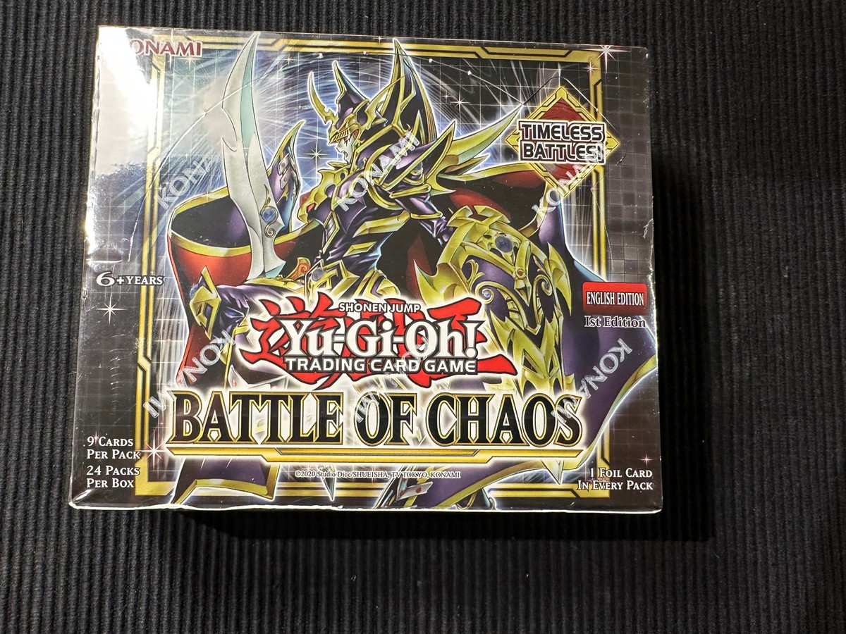 KONAMI YUGIOH BATTLE OF CHAOS SEALED BOOSTER HOBBY BOX ENGLISH 1ST EDITION KONAMI YUGIOH BATTLE OF CHAOS SEALED BOOSTER HOBBY BOX ENGLISH 1ST EDITION