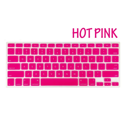 Colourful Soft Silicone Keyboard Cover for Apple MacBook Pro 13" 15" 17" Air - Picture 3 of 27
