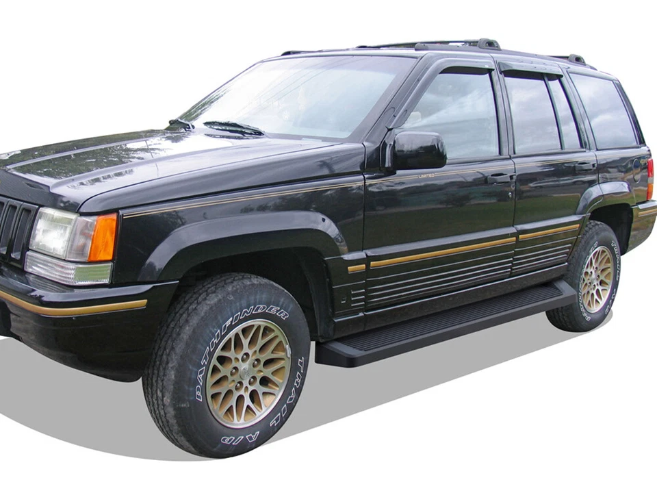 Черные подножки iBoard в стиле 94–98 Jeep Grand Cherokee Laredo - Изображение 2 из 4