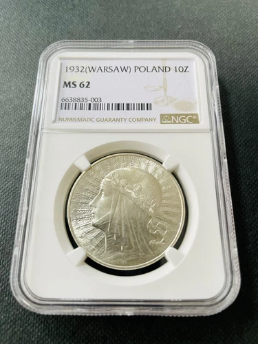 Poland 1932 10Z NGC MS62 Warsaw