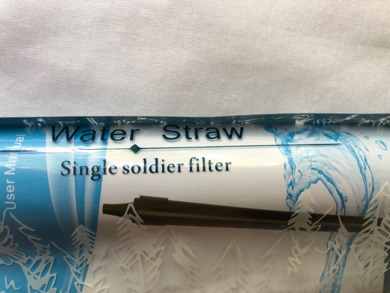 New Sealed LOGEST Portable Water Filter Straws EMERGENCY  OUTDOOR  BACKPACKING