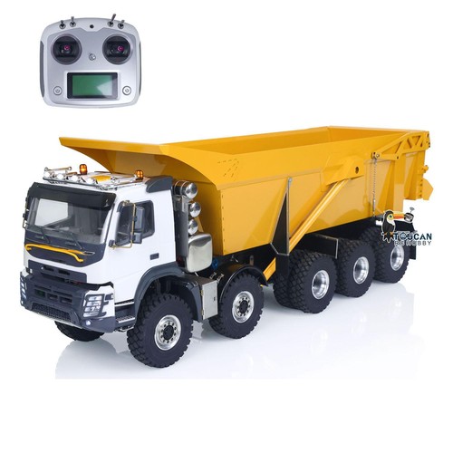 JDM 219 1/14 Metal RC Dump Truck 10WD U-shaped bucket Model RTR Transfer Case - Picture 4 of 12