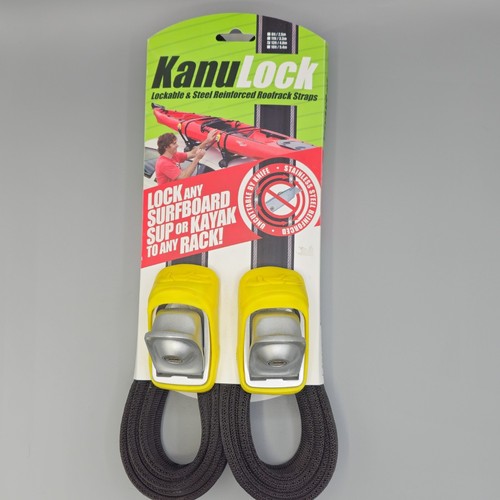 KanuLock Lockable Steel Reinforced Tie Down Straps 13ft / 4.0 metres