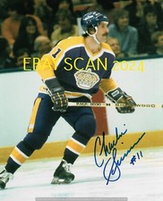 CHARLIE SIMMER In ACTION Auto SIGNED 8x10 LA KINGS GREAT Triple CROWN LINE WoW