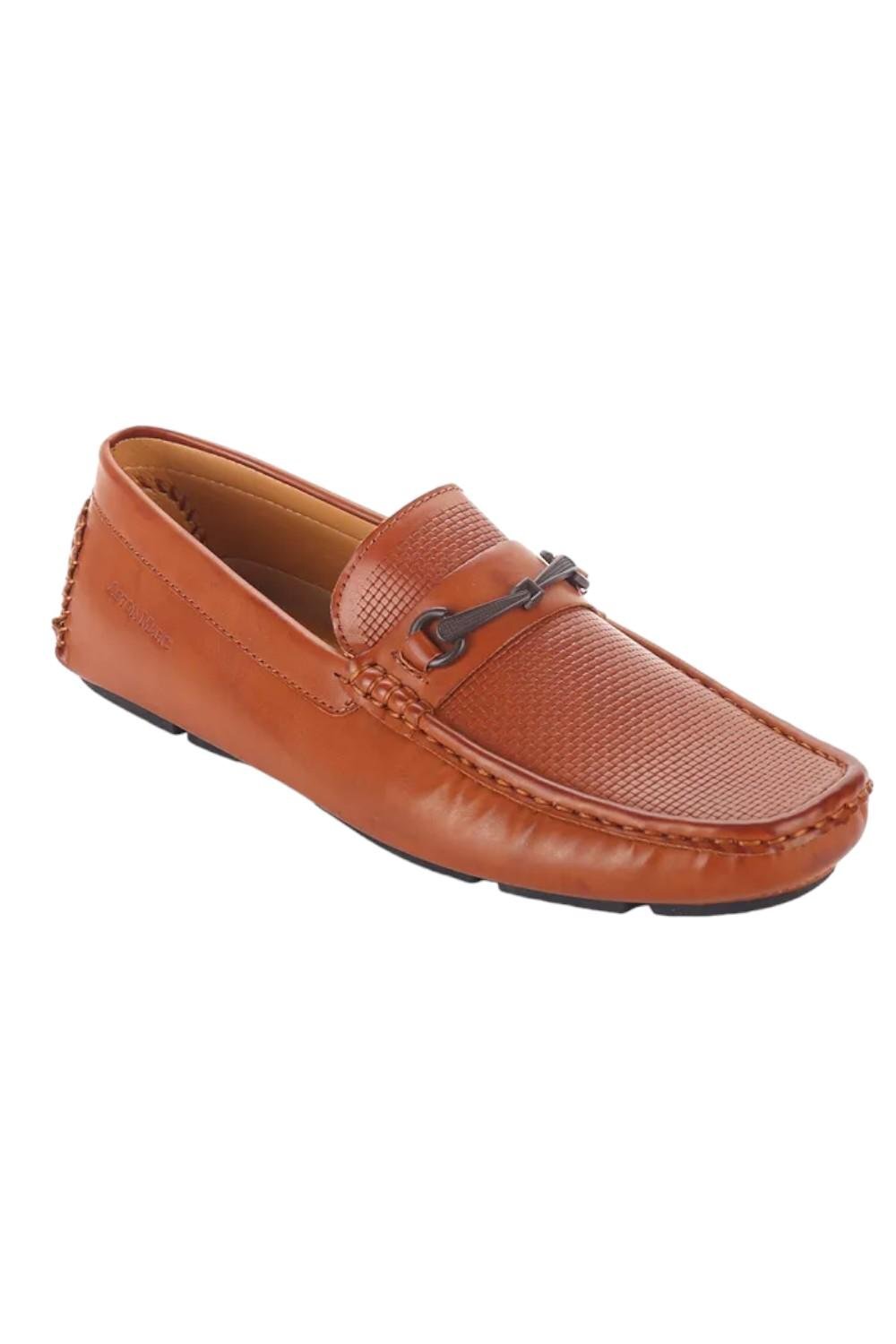 Aston Marc Mens Bit Driving Shoes Tan