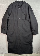 Vintage 90s Chaps Ralph Lauren Fleece Lined Rain Jacket Coat Womens 42l Black