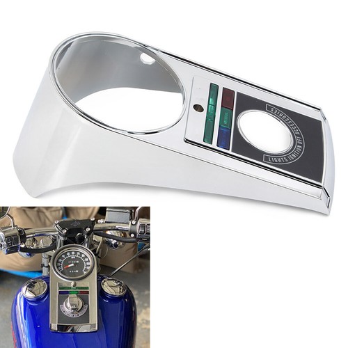 Tacho Armaturenbrett Abdeckungsgehäuse Kit für Harley Softail 1991-1995 Chrom