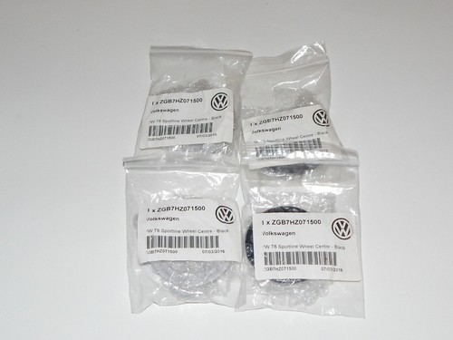 New Genuine VW Transporter Sportline Alloy Wheel Center Cap Set ZGB7HZ071500 X 4 - Picture 6 of 6