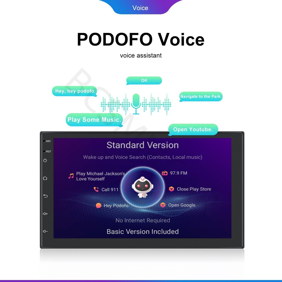 7in Car Stereo Radio Player GPS Navigation WIFI For Carplay Head Unit W