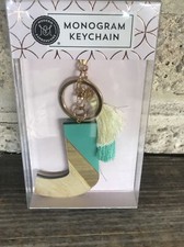 Monogram Keychain Letter J