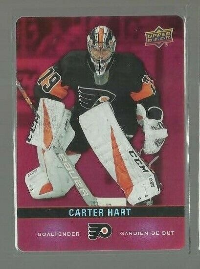 2019-20 Upper Deck Tim Hortons Red Die Cuts #DC11 Carter Hart (ref 77708)