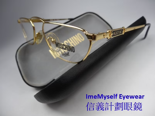 MOSCHINO by Persol occhiali da vista vintage montatura rotonda per lenti نظارات - Foto 3 di 12
