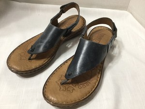 blue leather sandals womens