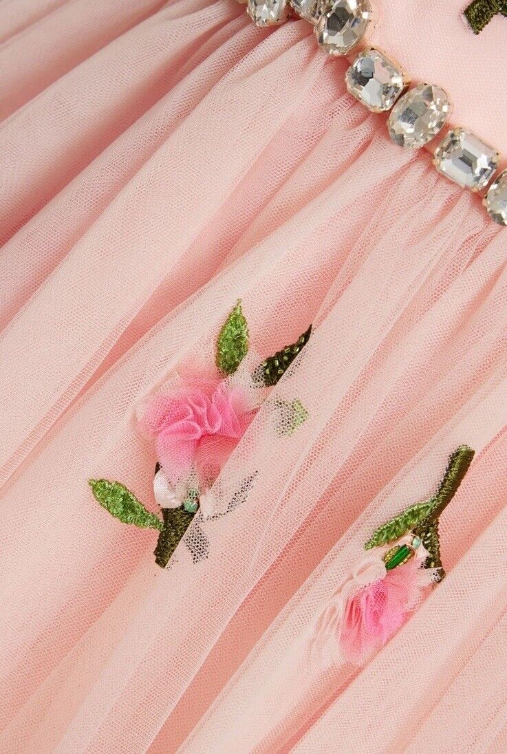 $1995 Alice+Olivia Lupita Crystal Strap Embellish Tulle $1995 Alice+Olivia Lupita Crystal Strap Embellish Tulle