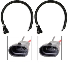 Wire Pigtail Male Extension 9006 HB4 Two Harness Fog Light Bulb Plug Socket Lamp