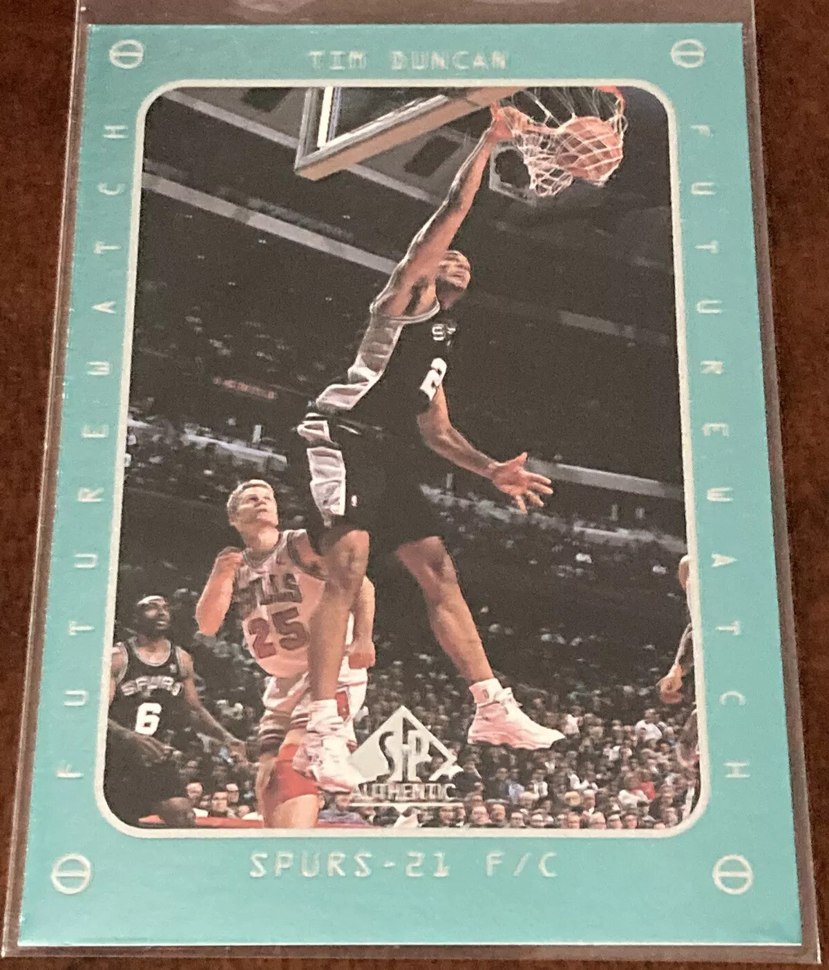 1997/98 Upper Deck SP Authentic Tim Duncan Future Watch #165 Spurs