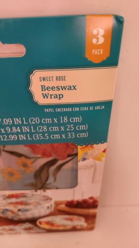 Brandneu Pioneer Frau süße Rose Bienenwachstuch 3er Pack! - Bild 2 von 5
