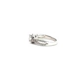 Sterling Silver CZ Ring Halo Setting - Size 7.5 — photo 2