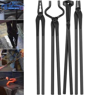 Knife Making Tongs Set Knifemaking Blacksmith Anvil Forge Vise Bladesmith Tools