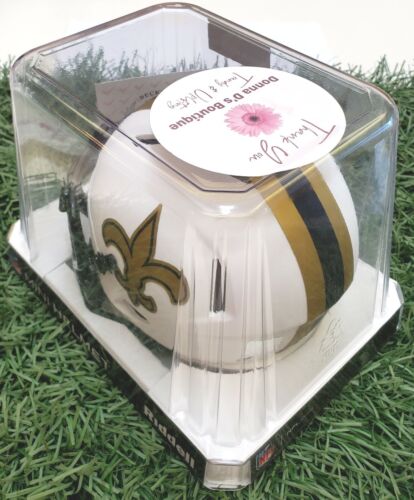 Drew Brees Autographed Lunar Eclipse Mini Helmet - Picture 3 of 3