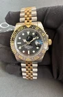 seiko 4r34 GMT JP Custom ZOMBIE 40mm automatic Black Two Tone Watch