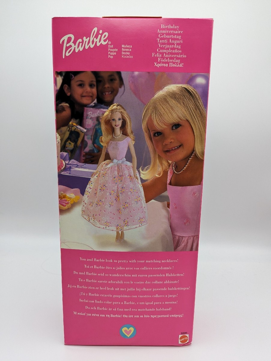 2001 Mattel Birthday Barbie 52640 NEW Faux Pearl Necklace | eBay
