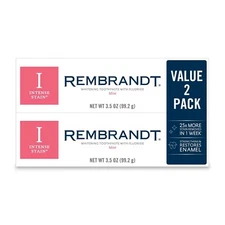 Rembrandt Intense Stain Toothpaste, Mint, 99.2 g (2 pack), EU SELLER