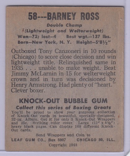 1951 TOPPS RINGSIDE BOXING CARDS YOUR CHOICE - Picture 8 of 8