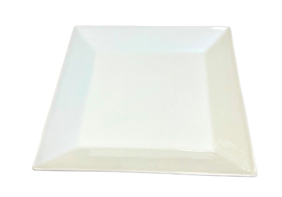 4 The Cellar Dinner Plates Whiteware Square  11 inch Macys Deep Pasta Stir Fry