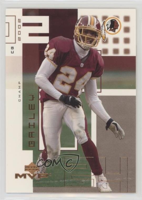 2002 Upper Deck MVP Champ Bailey #250 HOF 0b5