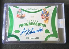 2025 Panini Flawless Career Progressions  Emerald /5 Joe Namath Auto Encased 