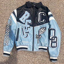 Civilregime Colorblock Leather Varsity Jacket...