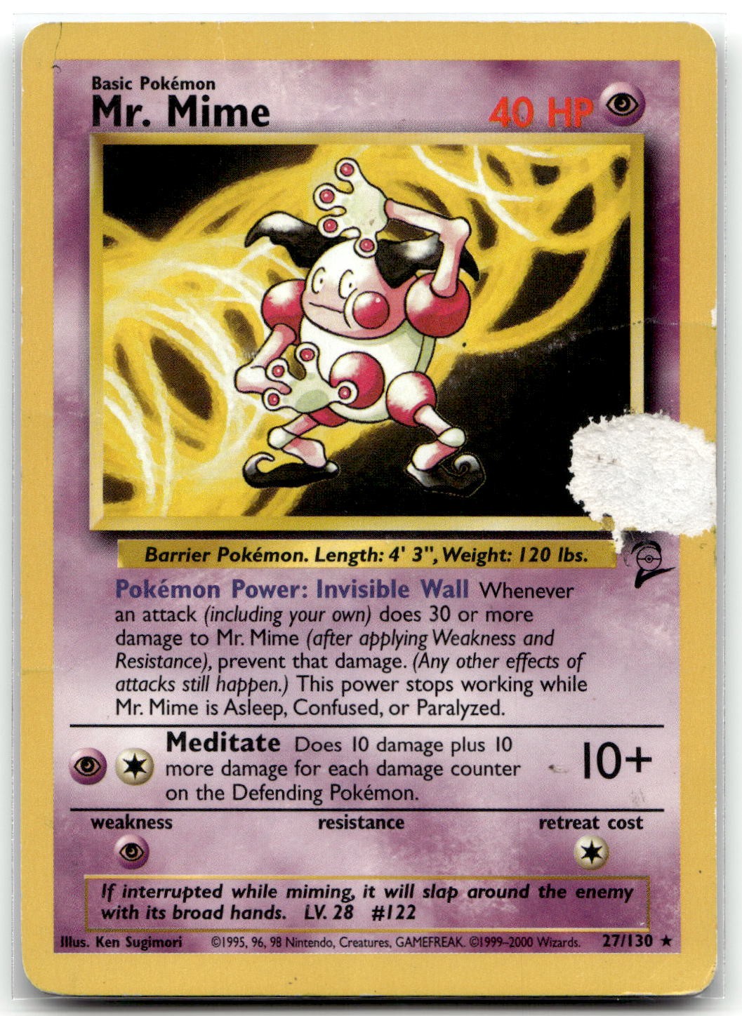 Mr. Mime 29/95 Call of Legends Rare Pokemon TCG HP