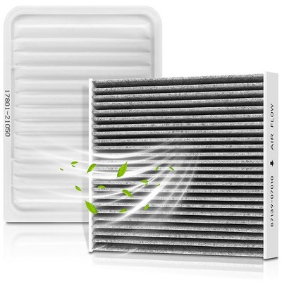 Engine & Cabin Air Filter for Toyota Corolla 2009-2019 L4 1.8L USA Mfg. Im
