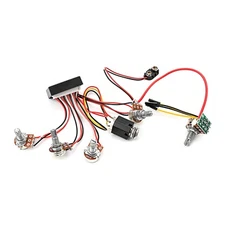 Prewired 3 Band Active Electric Bass EQ Equalizer Preamp Circuit MN250K Tone