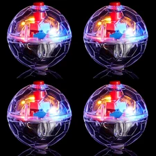 4 Pieces Ghost Hunting Cat Ball Motion Light up Cat Balls LED Motion Activated P