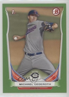 2014 Bowman Draft Green 53/75 Michael Cederoth #DP93 0f6