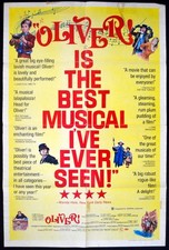 OLIVER! 1969 Oliver Reed, Ron Moody, Harry Secombe US 1-SHEET POSTER