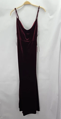 Abito smanicato Lulus donna taglia M velluto marrone