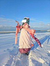 Snow Miku 2024 Hatsune Miku Cosplay Wig Full Set L Used with Tag Japan