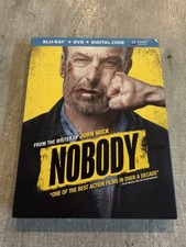 Nobody Blu-ray DVD, Slipcover, 2021 Bob Odenkirk RZA Christopher Lloyd