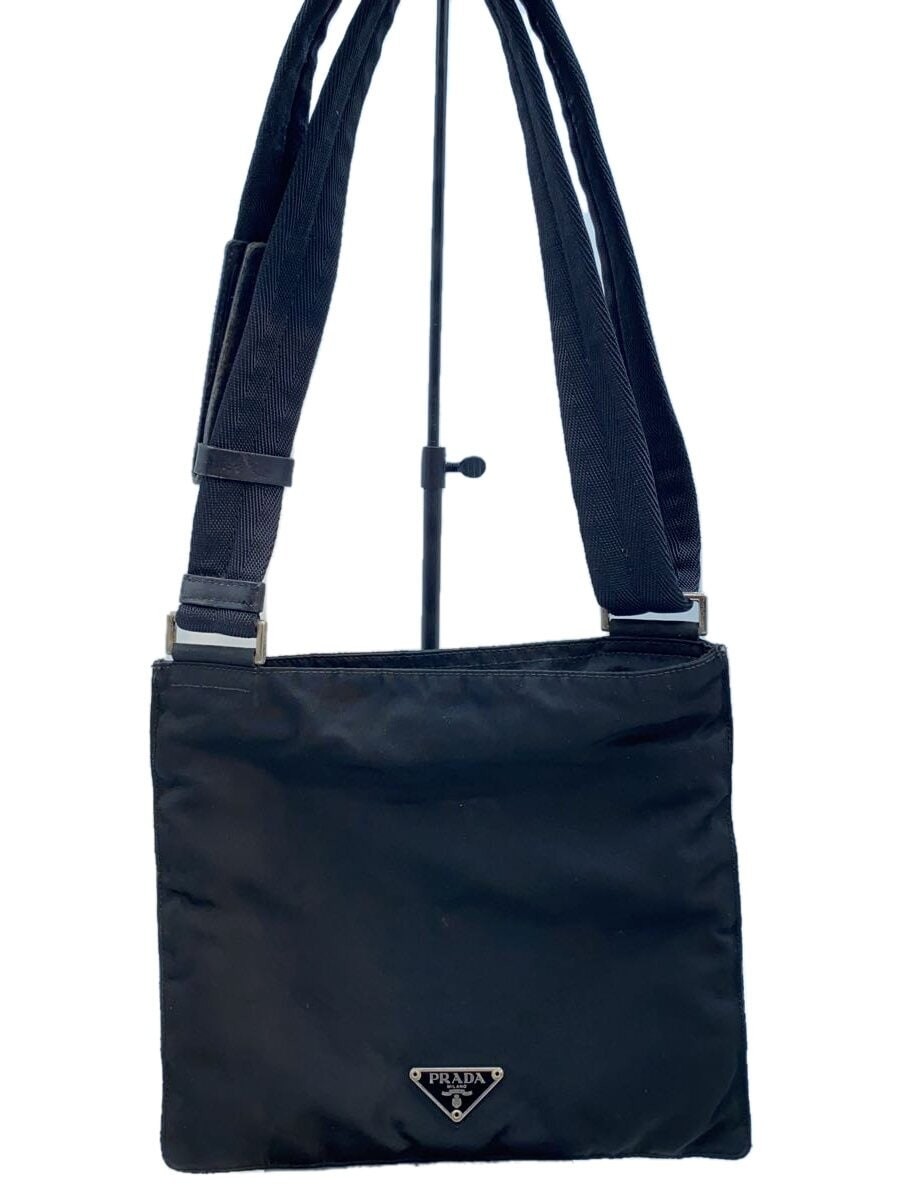 RARE PRADA Black Nylon Shoulder Bag Pre-Owned