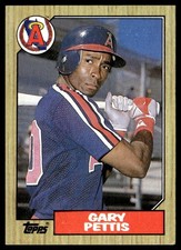 1987 Topps Gary Pettis California Angels #278