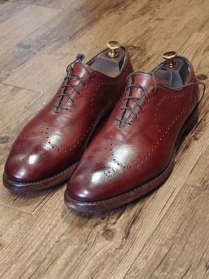 Allen Edmonds Fairfax Brown Leather Brogue Oxfords Dress Shoes Size 11 D