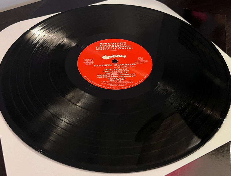 MANNHEIM STEAMROLLER - Christmas (Translucent Vinyl) - 12" Vinyl Record LP - EX Foto 3 de 4