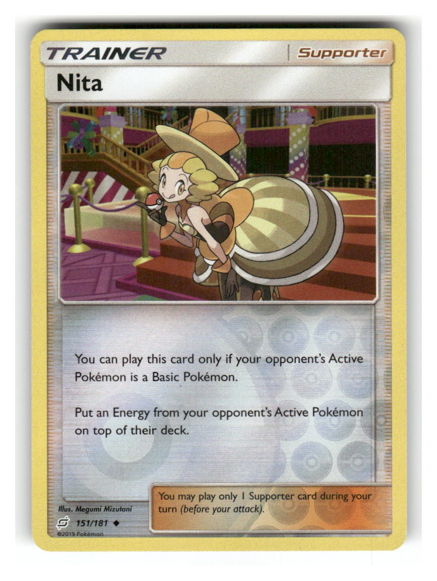 Nita 151/181 Uncommon Team Up Pokemon Reverse Holo Lightly Played