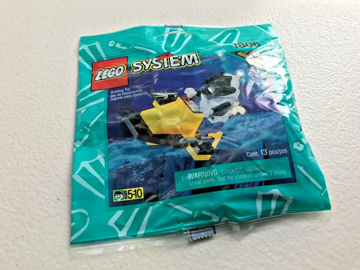 LEGO 1806 Aquanauts Underwater Vintage 1996 Minifig Ocean Polybag
