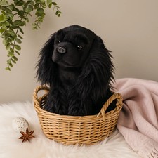 Plush Toy Dog 9.8 Inch Lifelike Stuffed Animal Soft Gift for Kids