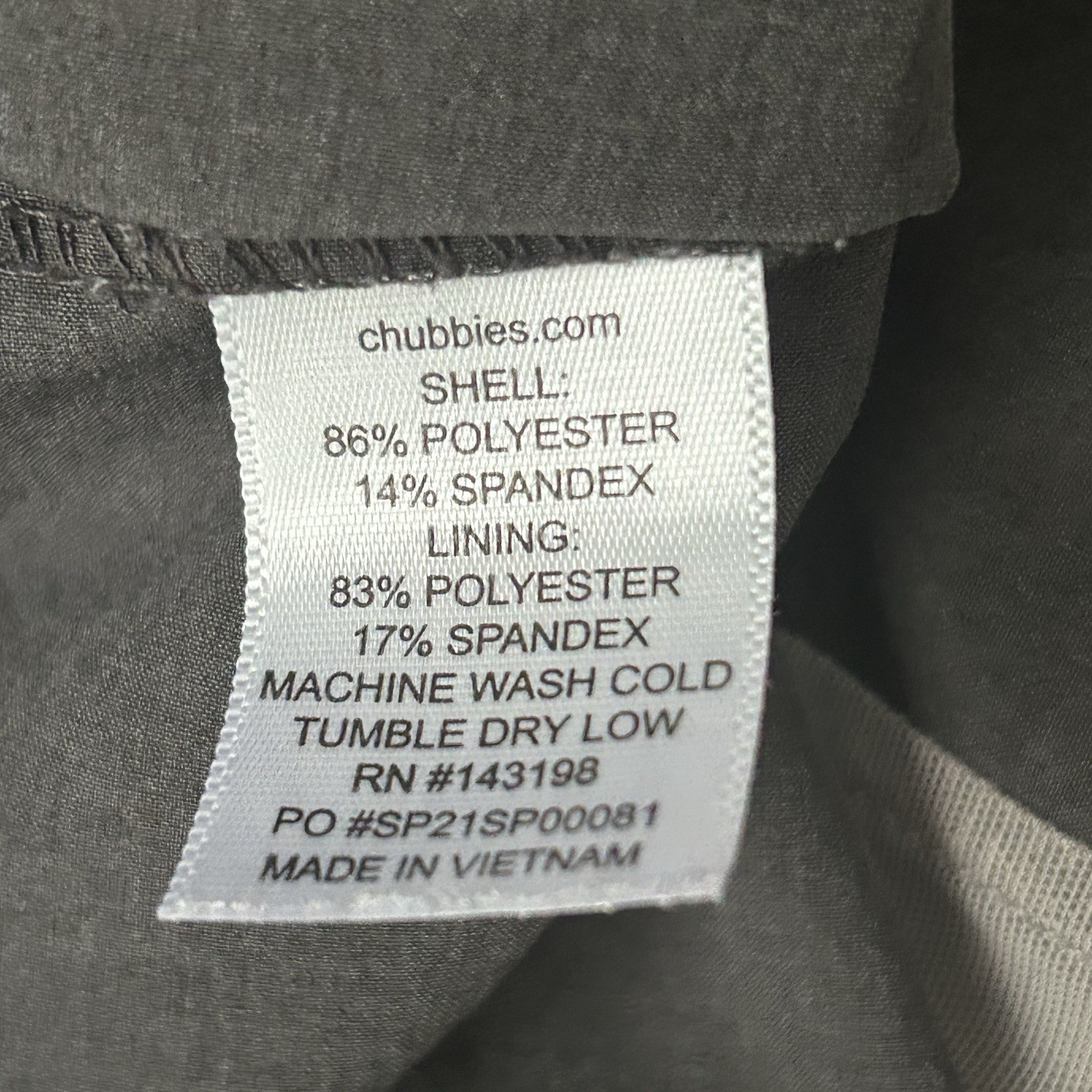 Men’s Chubbies gray 7” pull-on drawstring waist a… - image 9