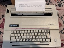 Smith Corona XL 1500 Portable Electric Typewriter Tested Works W/ Cover Vintage